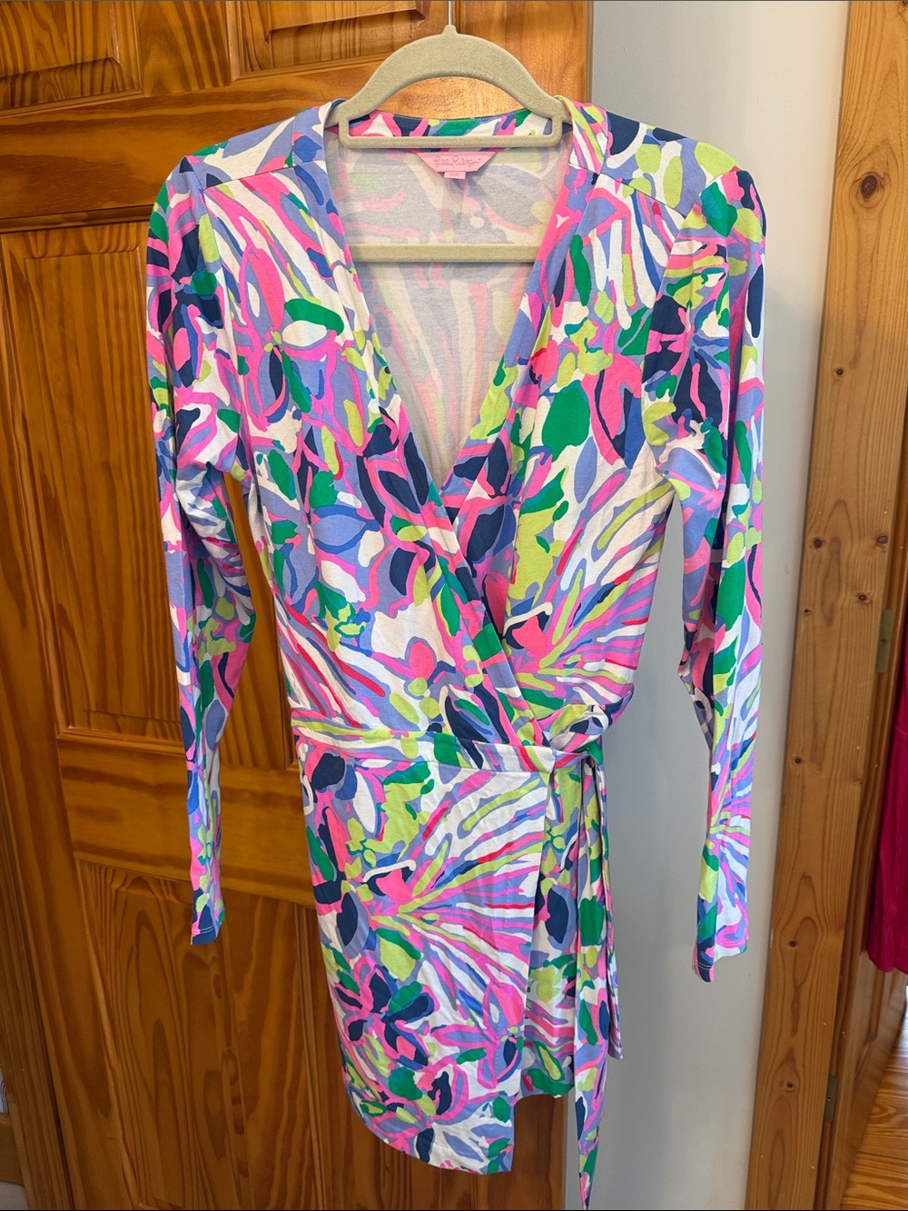Lilly Pulitzer Wrap One-Piece Romper in Bright Multicolor Print
